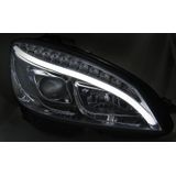 Koplampen | Mercedes-Benz | C-klasse 07-11 4d sed. W204 / C-klasse Estate 07-11 5d sta. | LED | Dynamic Turn Signals | Tube Light chroom