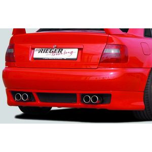 Rieger achterskirt RS-Four-Look | A4 (B5): 99-12.00 - Lim., Avant | stuk ongespoten abs | Rieger Tuning