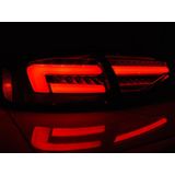 Achterlichten | Audi | A4 11-15 4d sed. | B8 | OEM Halogeen | FULL LED | LED BAR | Dynamic Turn Signal | rood en wit