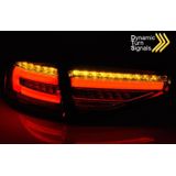 Achterlichten | Audi | A4 11-15 4d sed. | B8 | OEM Halogeen | FULL LED | LED BAR | Dynamic Turn Signal | rood en wit