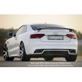 Rieger diffuser | A5 (B8/B81): 10.11- (vanaf Facelift) - Coupé, Cabrio  A5 S5 (B8/B81): 10.11- (vanaf Facelift) - Coupé, Cabrio | stuk carbonlook abs | Rieger Tuning