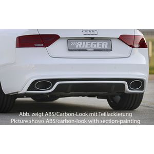 Rieger diffuser | A5 (B8/B81): 10.11- (vanaf Facelift) - Coupé, Cabrio  A5 S5 (B8/B81): 10.11- (vanaf Facelift) - Coupé, Cabrio | stuk carbonlook abs | Rieger Tuning