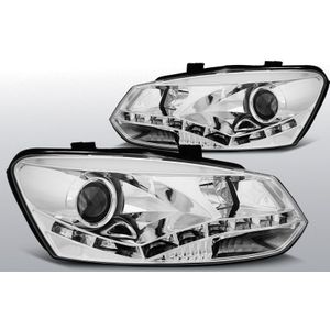 Koplampen Devil Eyes Real-DRL | Volkswagen Polo 6R 2009-2014|chroom