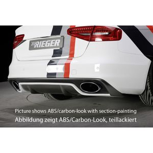 Rieger diffuser | A4 (B8/B81): 01.12- (vanaf Facelift) - Lim., Avant  A4 S4 (B8/B81): 01.12- (vanaf Facelift) - Lim., Avant | stuk ongespoten abs | Rieger Tuning