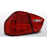 Achterlichten BMW 3-Serie E90 Sedan 2005-2008 | LED-BAR | rood