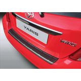 Achterbumper Beschermer | Toyota Yaris 2011-2014 'Ribbed' | ABS Kunststof | zwart