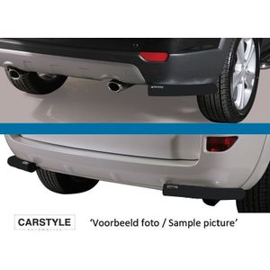 Rear Bar | Suzuki | Grand Vitara Cabrio 99-04 3d suv. / Grand Vitara Metal Top 99-05 3d suv. | zwart Angular Rear Bar RVS