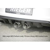 Rieger diffuser | VW Golf 6 VI 2008-2012 | ABS | dubbel sierstuk midden | Carbon-look