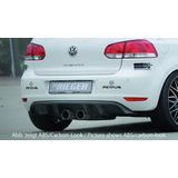 Rieger diffuser | VW Golf 6 VI 2008-2012 | ABS | dubbel sierstuk midden | Carbon-look