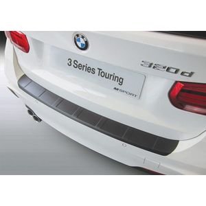 Achterbumper Beschermer | BMW 3-Serie F31 Touring 2012- 'M-Sport' 'Ribbed' | ABS Kunststof | zwart