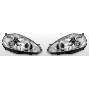 Koplampen Angel Eyes | Fiat Grande Punto 2005-2008 | chroom