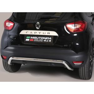 Rear Bar | Renault | Captur 13-17 5d suv. | zwart Rear Bar RVS