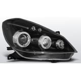 Koplampen Angel Eyes | Renault Clio 2005-2009 | zwart