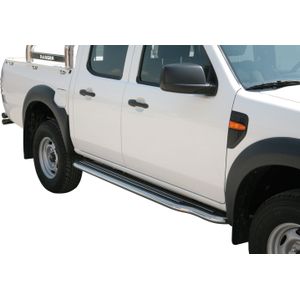 Side Bars | Ford | Ranger 2009-2011 | rvs zilver Pedana RVS
