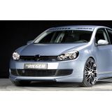 Rieger spoilerlip | VW Golf 6 VI 2008-2012 | zonder air vents | ABS