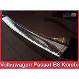 Achterbumperbeschermer | Volkswagen | Passat Variant 14- 5d sta. | RVS rvs zilver Zijdeglans