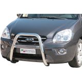 Pushbar | Kia | Carens 06-11 5d mpv. | RVS rvs zilver High Medium Bar