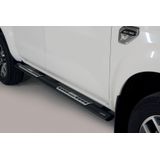 Side Bars | Renault | Alaskan 18- 4d pic. | RVS zwart Design Side Protection D.C.