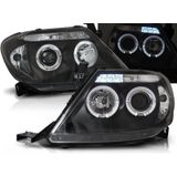 Koplampen Angel Eyes | Toyota Hilux 2005-2011 | zwart