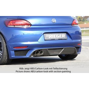 Rieger achteraanzetstuk | Scirocco 3 (13): 08.08-04.14 (tot Facelift) - 2-drs. | stuk carbonlook abs | Rieger Tuning