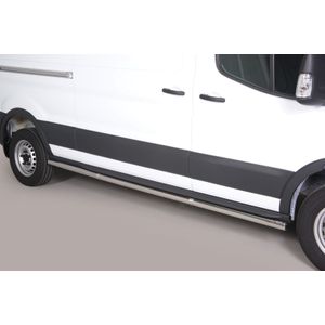 Side Bars | Ford | Transit Kombi 14- 4d bus. | RVS zwart Side Protection