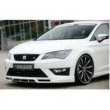 Rieger frontspoiler | Leon FR (5F): 01.13-12.16 (tot Facelift) - 3-drs. (SC), 5-drs., 5-drs. (ST/Combi)  Leon Cupra (5F): 03.14-12.16 (tot Facelift) - 3-drs. (SC), 5-drs., 5-drs. (ST/Combi) | stuk ongespoten abs | Rieger Tuning