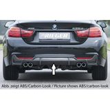 Rieger diffuser | BMW 4-Serie F32 / F33 / F36 2013- | ABS | duplex uitlaat dubbel | incl. gaasinzet