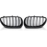 Grillen Nieren | BMW | 5-Serie E60 E61 2003-2010 | M-Look | dubbele spijlen | glanzend zwart | 04