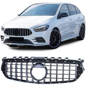 Grill | Mercedes-Benz | B-klasse 18- 5d mpv W247 | niet AMG-Line | PANAMERICANA AMG GT Look | zwart / chroom | 01