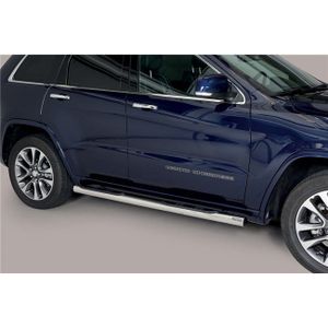 Side Bars | Jeep | Grand Cherokee 13- 5d suv. | rvs zilver Grand Pedana RVS