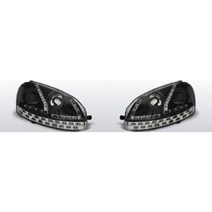 Koplampen Devil Eyes | Volkswagen Golf 5 2003-2008 | zwart