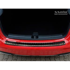 Achterbumperbeschermer | Mercedes-Benz | A-klasse 18- 5d hat. | W177 | RVS zwart Zijdeglans