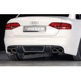 Rieger Einddemper Audi S4/S5 (B8) A4/A5 3.0l TFSI 200 kW | A5 S5 (B8/B81): 06.07-07.11 (tot Facelift) - Coupé, Cabrio  A4 S4 (B8/B81): 11.08-12.11 (tot Facelift) - Lim., Avant | stuk rvs | Rieger Tuning