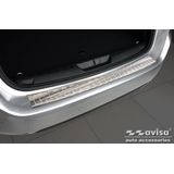 Achterbumperbeschermer | Peugeot | 308 SW 14-17 5d sta. / 308 SW 17- 5d sta. | Ribs | RVS | rvs zilver