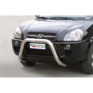 Pushbar | Hyundai | Tucson 04-10 5d suv. | RVS rvs zilver Super Bar CE-keur