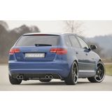 Rieger diffuser | Audi A3 8P 2008-2013 5D Sportback | ABS | Carbon-Look