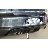 Rieger diffuser met 2 dubbele finnen | Golf 6 Cabrio | Golf 6 GTD - 3-drs., 5-drs. | stuk glanzend abs | Rieger Tuning