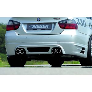 Rieger achteraanzetstuk BMW E90 335i optics | 3-Serie E90: 03.05-08.08 (tot Facelift), 09.08- (vanaf Facelift) LCI - Lim.  3-Serie E91: 08.05-08.08 (tot Facelift), 09.08- (vanaf Facelift) LCI - Touring | stuk ongespoten abs | Rieger Tuning