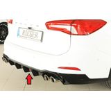 Diffuser | Ford | Focus IV ST-Line / ST 2018- 5d stationwagon | DDR Sport uitlaat | met trekhaak | ABS | Rieger Tuning | glanzend