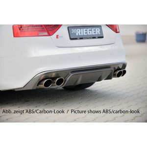 Rieger diffuser | A5 (B8/B81): 10.11- (vanaf Facelift) - Coupé, Cabrio  A5 S5 (B8/B81): 10.11- (vanaf Facelift) - Coupé, Cabrio | stuk glanzend abs | Rieger Tuning