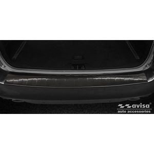 Achterbumperbeschermer | Volvo | V70 13-16 5d sta. | facelift | RVS Zijdeglans zwart