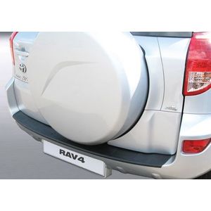 Achterbumper Beschermer | Toyota RAV4 4x4 2006-2007 met reservewiel op achterklep | ABS Kunststof | zwart