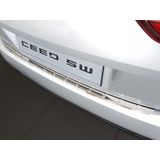 Achterbumperbeschermer | Kia | Ceed SW 18- 5d sta. | Ribs | RVS rvs zilver