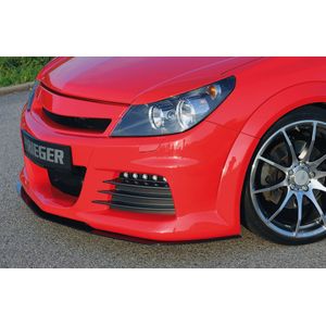 Rieger voorbumper | Astra H GTC: 03.05- - Hatchback, 3-drs.  Astra H Twin-Top: 09.05- - Cabrio  Astra H: 03.04- - 3-drs., 5-drs., Stationwagon | stuk ongespoten abs | Rieger Tuning