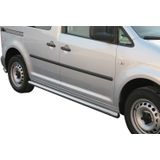 Side Bars | Volkswagen | Caddy Combi 04-10 4d mpv. / Caddy Combi 15- 5d mpv. | zwart Side Protection RVS