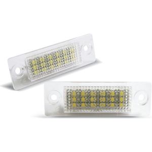 Kentekenverlichting | Volkswagen Caddy / Golf Plus / Jetta / Passat (3BG) Sedan / Touran / Passat (B6) Combi / Transporter (T5) | Skoda Superb | LED | 02