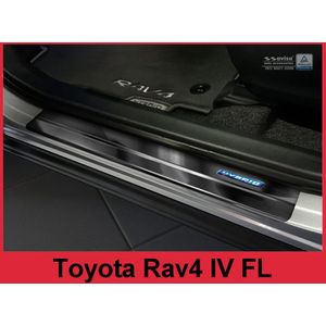 Instaplijsten | Toyota | C-HR 16- 5d hat. / RAV4 16-19 5d suv. | RVS zwart Hybrid 4-delig