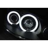 Koplampen | Peugeot 206 2002-2009 | CCFL | zwart