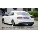 Rieger diffuser | A5 S5 (B8/B81): 10.11- (vanaf Facelift) - Coupé, Cabrio | stuk glanzend abs | Rieger Tuning