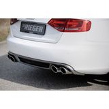 Rieger Einddemper Audi A4 4-cilinder Ø55mm verbinding 2.0L 155kW | A4 (B8/B81): 11.07-12.11 (tot Facelift) - Lim., Avant | stuk rvs | Rieger Tuning